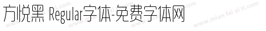 方悦黑 Regular字体字体转换